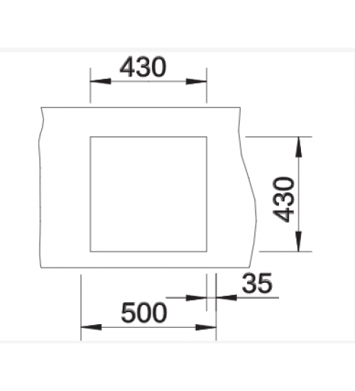 Blanco铂浪高CLARON 400-U手工不锈钢水槽 深度175mm